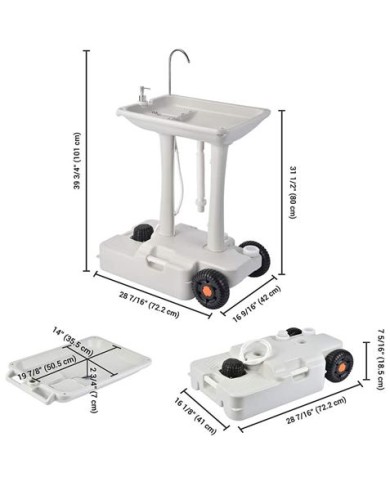 LAVABO PORTÁTIL 30 LITROS MUVIP