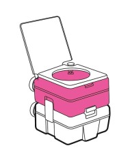 LIQUIDO WC INSTAPINK 1 LITRO CAMPINGAZ