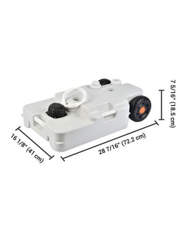 TANQUE DE AGUA PORTÁTIL 30 LITROS RUEDAS + ASA TRANSPORTE MUVIP