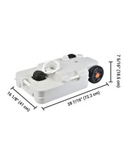 TANQUE DE AGUA PORTÁTIL 30 LITROS RUEDAS + ASA TRANSPORTE MUVIP