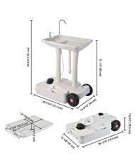 TANQUE DE AGUA PORTÁTIL 30 LITROS RUEDAS + ASA TRANSPORTE MUVIP