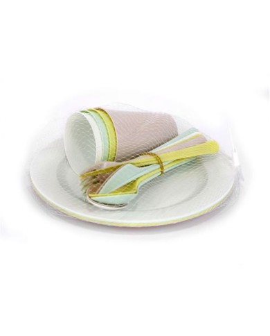 PACK CUBIERTOS PICNIC 20 PIEZAS DEM