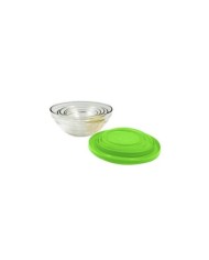 PACK 5 BOLES DE CRISTAL CON TAPA VERDE JOCCA
