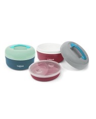 TERMO PARA ALIMENTOS DOBLE ALTURA 4 COMPARTIMENTOS TOTAL 1500CC