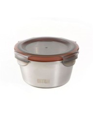 TUPPER ACERO INOXIDABLE 300ML APTO MICROONDAS QUTTIN