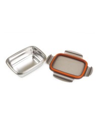 TUPPER RECTANGULAR ACERO INOXIDABLE 1.8 LITRO APTO MICROONDAS QUTTIN