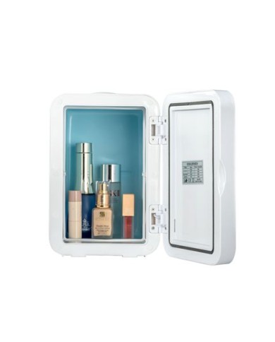 MINI NEVERA 5.5 LITROS 12/220V BLANCO/ESPEJO LED XO