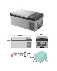 NEVERA DE COMPRESOR PORTATIL 15 LITROS 45W MUVIP