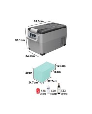 NEVERA DE COMPRESOR PORTATIL 31 LITROS 50W MUVIP