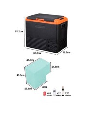 NEVERA DE COMPRESOR PORTATIL 45 LITROS 70W MUVIP