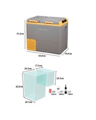 NEVERA PORTATIL CON COMPRESOR 40 LITROS DOBLE ZONA MUVIP