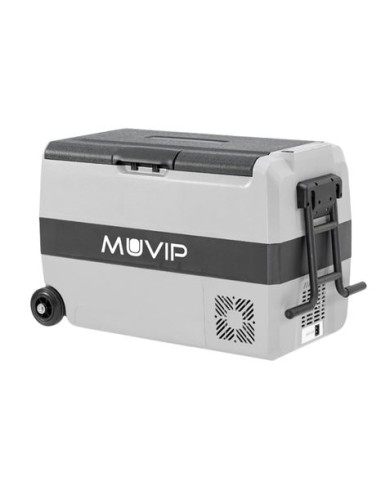 NEVERA PORTATIL CON COMPRESOR 44 LITROS 80W CON RUEDAS DOBLE ZONA MUVIP