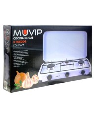 COCINA DE GAS 3 FUEGOS BLANCA MUVIP