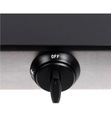 COCINA GAS INOX 1 FUEGO CRISTAL TEMPLADO MUVIP