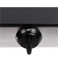 COCINA GAS INOX 1 FUEGO CRISTAL TEMPLADO MUVIP