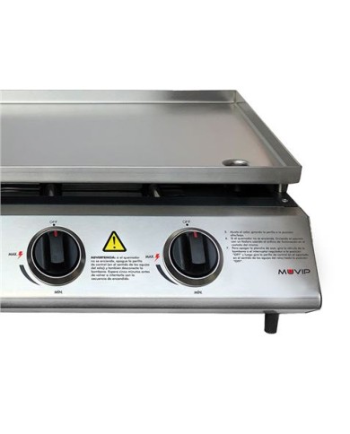 PLANCHA DE ASAR 3 FUEGOS INOXIDABLE MUVIP