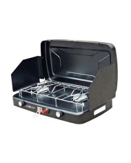 COCINA DE GAS 2 FUEGOS + PROTECTORES CONTRA VIENTO MUVIP