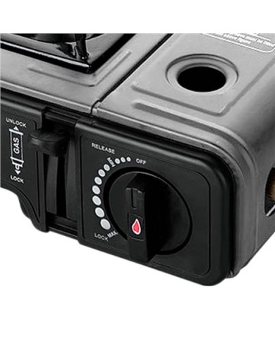 COCINA DE GAS PORTATIL BOMBONA + ADAPTADOR BOTELLA MUVIP