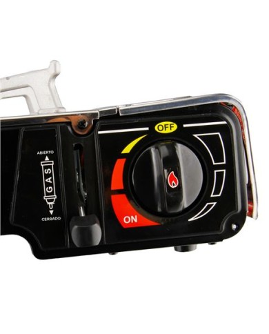 COCINA DE GAS PORTATIL DOBLE BOMBONA ACERO + PLANCHA + MALETIN MUVIP