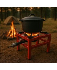 FOGÓN / HORNILLO DE GAS REFORZADO ALTA POTENCIA 1 FUEGO 40X40CM MUVIP