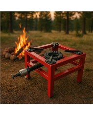 FOGÓN / HORNILLO DE GAS REFORZADO ALTA POTENCIA 1 FUEGO 40X40CM MUVIP