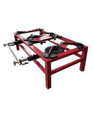 FOGÓN / HORNILLO DE GAS REFORZADO ALTA POTENCIA 2 FUEGOS 80X40CM MUVIP