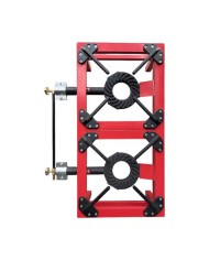 FOGÓN / HORNILLO DE GAS REFORZADO ALTA POTENCIA 2 FUEGOS 80X40CM MUVIP