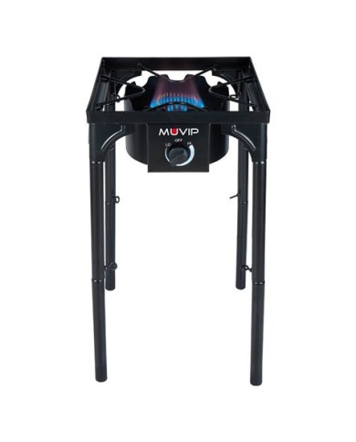 FOGÓN DE GAS ALTA POTENCIA 1 FUEGO 40X40CM AJUSTABLE 3 ALTURAS MUVIP