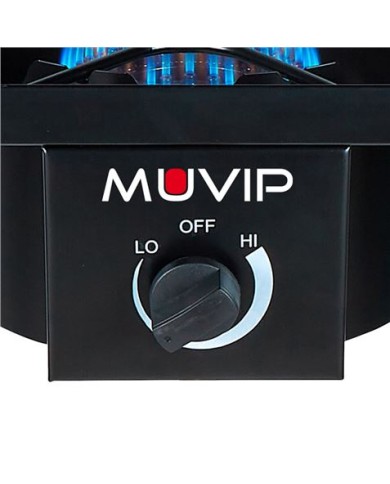 FOGÓN DE GAS ALTA POTENCIA 1 FUEGO 40X40CM AJUSTABLE 3 ALTURAS MUVIP