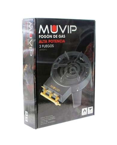 FOGON DE GAS ALTA POTENCIA 3 FUEGOS MUVIP