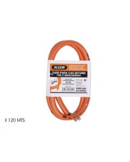 MANGUERA GAS BUTANO 120CM CON ABRAZADERA ALGON