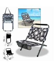 SILLA DE PLAYA GEOMÉTRICO 62X47XH47CM