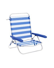 SILLA PLEGABLE 5 POSICIONES ALUMINIO 65.5X44X82CM