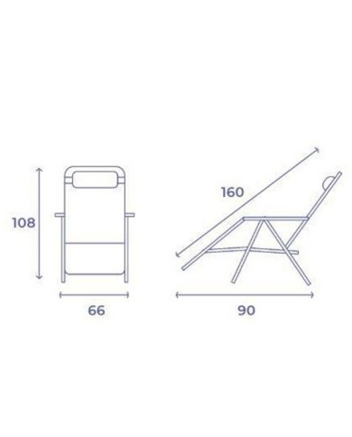TUMBONA PLEGABLE BURDEOS DE ACERO CON COJIN CERVICAL
