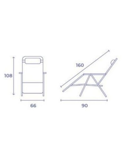 TUMBONA PLEGABLE NEGRO DE ACERO CON COJIN CERVICAL