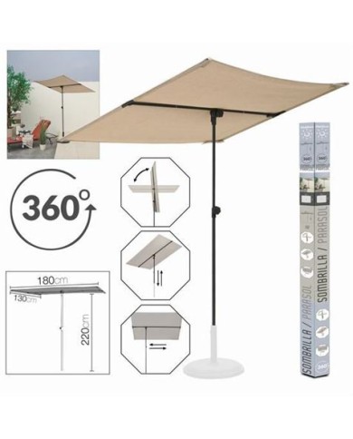 SOMBRILLA BEIGE 180X130X220CM 180GR/M2
