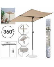 SOMBRILLA BEIGE 180X130X220CM 180GR/M2