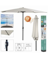 SOMBRILLA JARDIN 300CM METROS BEIGE