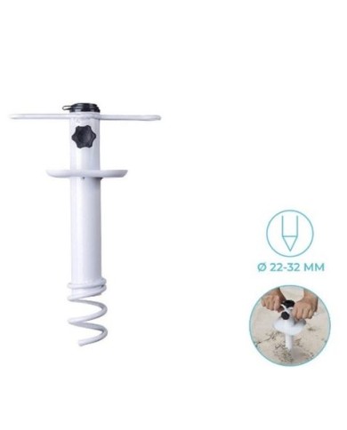 SURCADOR POR SUCCION ACERO PARA ANCLAR SOMBRILLA A LA ARENA