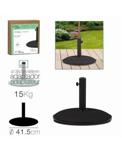 SOPORTE PARA SOMBRILLA CEMENTO NEGRO 41CM