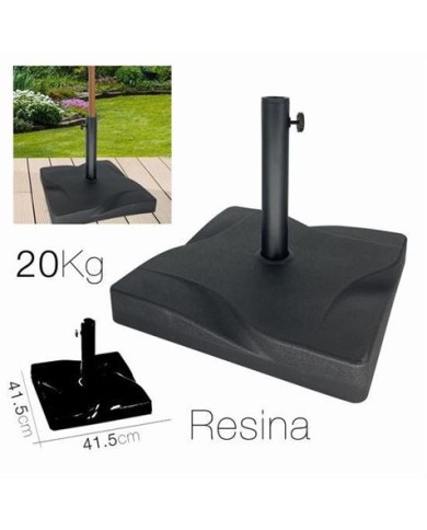 SOPORTE PARA SOMBRILLA RESINA NEGRO 41.5CM