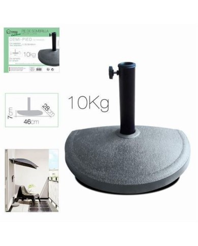 SOPORTE PARA SOMBRILLA SEMICIRCULAR COLOR GRIS