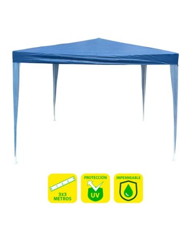 CARPA ACERO RAFIA 3X3 METROS AZUL OSCURO SUNGARDEN
