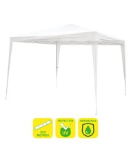 CARPA ACERO RAFIA 3X3 METROS BLANCA SUNGARDEN