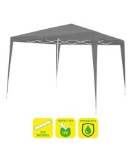 CARPA ACERO RAFIA 3X3 METROS GRIS SUNGARDEN