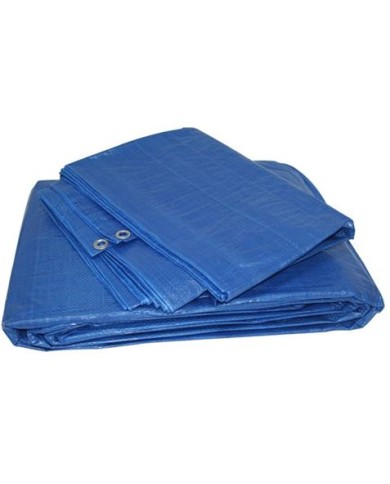 TOLDO / LONA AZUL CON OJALES DE METAL 4X5 METROS SUNGARDEN