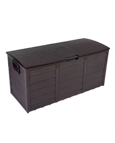 BAÚL RESINA 290 LITROS 112X49X54CM MARRÓN SUNGARDEN
