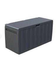 BAUL RESINA GRIS 270LITROS 117X45.5X57CM