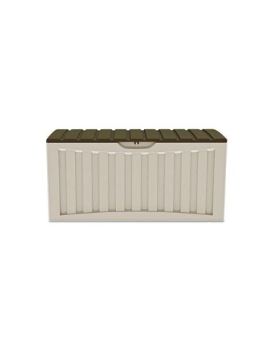 BAUL RESINA MARRON BEIGE 340LITROS 57X118X53CM