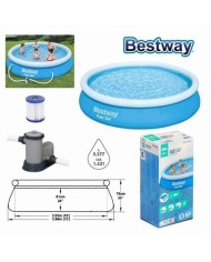 PISCINA HINCHABLE CON BOMBA Y FILTRO 366X76CM BESTWAY
